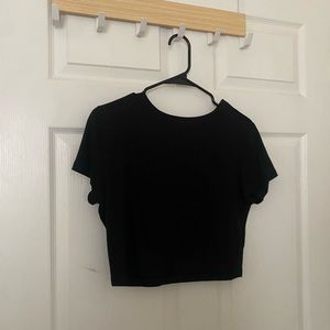 Basic black tee.